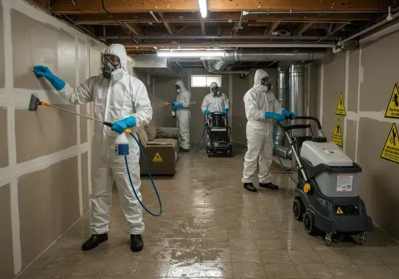 Basement Moisture Removal and Structural Drying process in Yavapai County, AZ